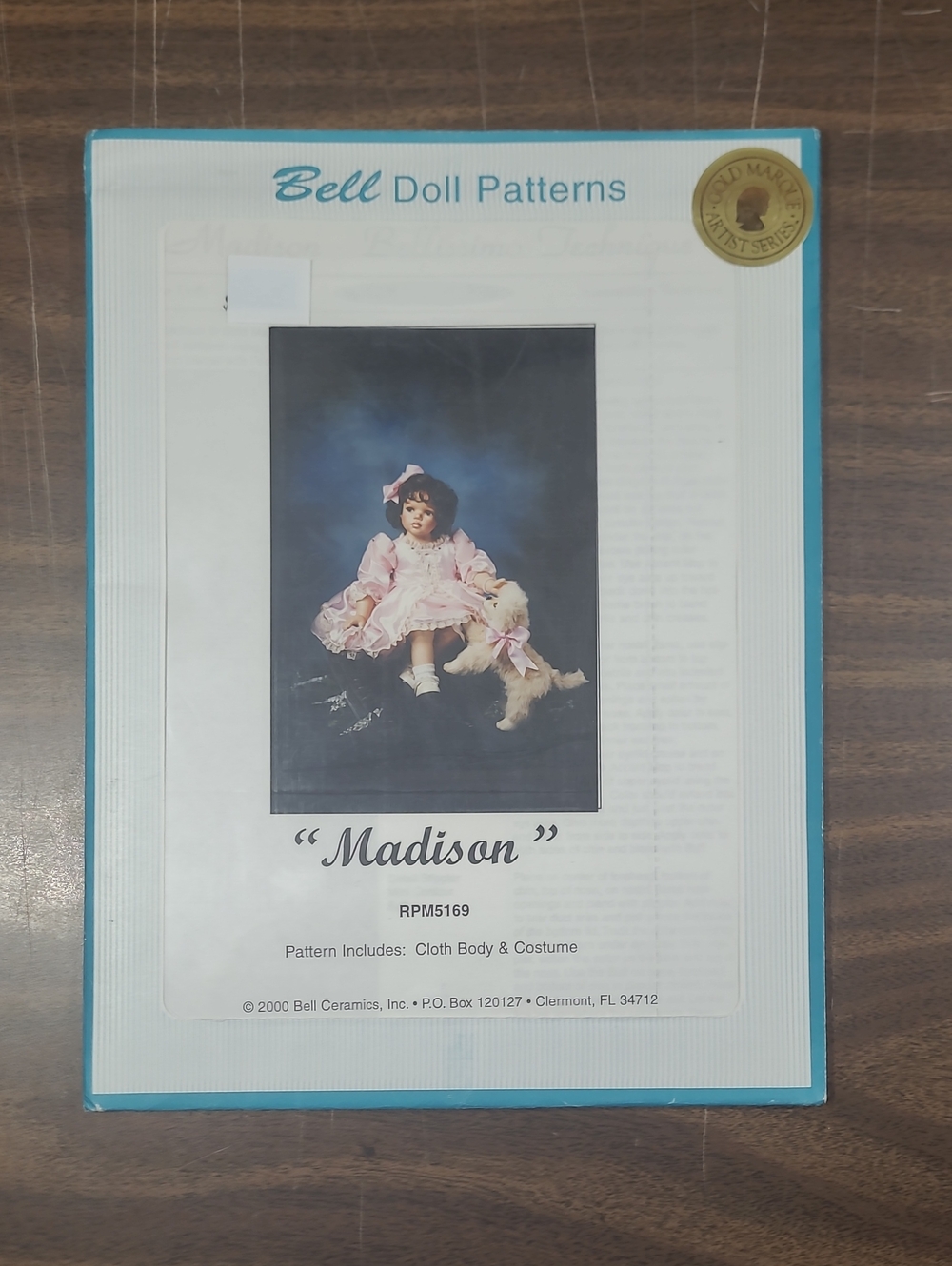 "Madison" Doll Clothing Pattern - Pink #RPM5169